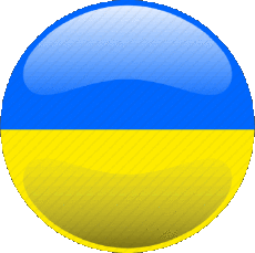 Flags Europe Ukraine Round 