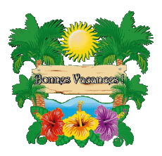 Nachrichten Französisch Bonnes Vacances Transparenter Hintergrund 24 