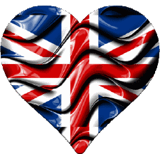 Flags Europe UK Heart 