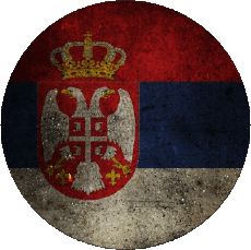 Bandiere Europa Serbia Tondo 