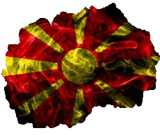 Flags Europe Macedonia Map 