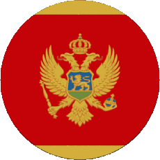 Drapeaux Europe Monténégro Rond 