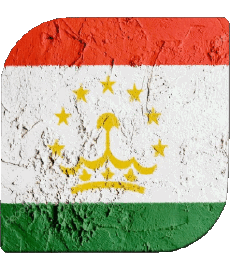 Flags Asia Tajikistan Square 