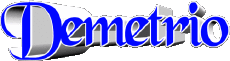 Prénoms MASCULIN - Italie D Demetrio 