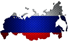 Flags Europe Russia Map 