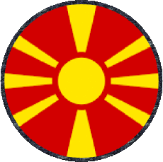 Bandiere Europa Macedonia Tondo 