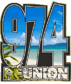 Fahnen Frankreich D.O.M - T.O.M La Réunion 974 