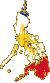 Bandiere Asia Filippine Carta Geografica 