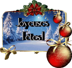 Messagi Francese Joyeuses Fêtes (Noël) Serie 14 