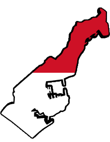 Bandiere Europa Monaco Carta Geografica 