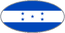Drapeaux Amériques Honduras Ovale 