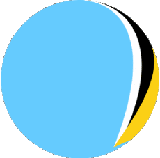 Flags America St. Lucia Sphere - Cube 