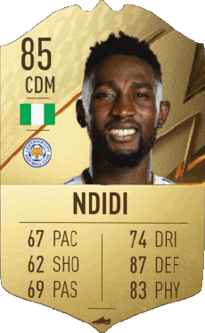 Multimedia Vídeo Juegos F I F A - Jugadores  cartas Nigeria Wilfred Ndidi 