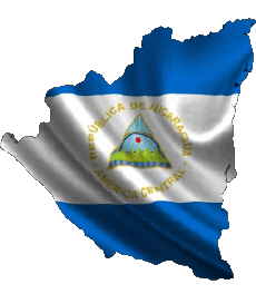 Banderas América Nicaragua Mapa 