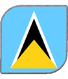 Flags America St. Lucia Square 