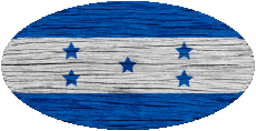 Drapeaux Amériques Honduras Ovale 