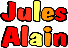 First Names MASCULINE - France J Composed Jules Alain 