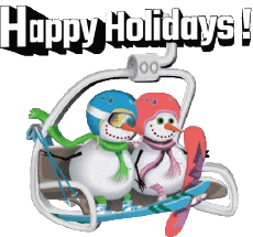 Mensajes Inglés Happy Holidays Winter Serie 03 
