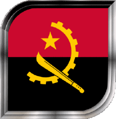 Bandiere Africa Angola Quadrato 