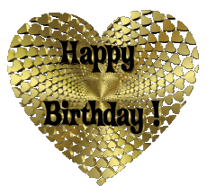 Nachrichten Englisch Happy Birthday Heart 010 
