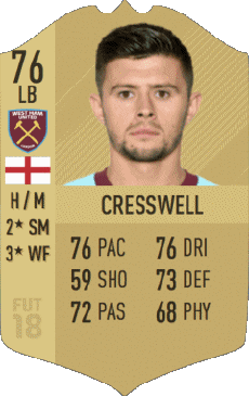 Multimedia Vídeo Juegos F I F A - Jugadores  cartas Angleterre Aaron Cresswell 