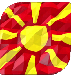 Flags Europe Macedonia Square 