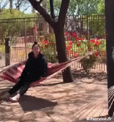 Humor -  Fun PEOPLE Hammock Fail 