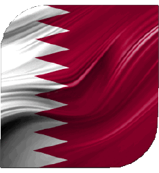 Drapeaux Asie Qatar Carré 