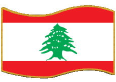 Fahnen Asien Libanon Rechteck 