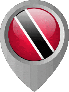 Fahnen Amerika Trinité et Tobago Standort-Pin 