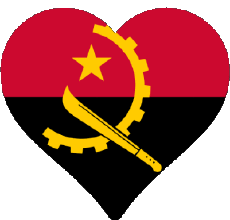 Banderas África Angola Angola 