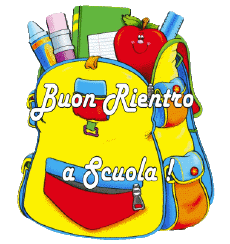 Nachrichten Italienisch Buon Rientro a Scuola Transparenter Hintergrund 005 