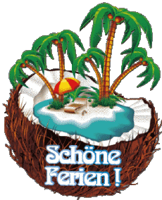 Messagi Tedesco Schöne Ferien Sfondo trasparente 23 