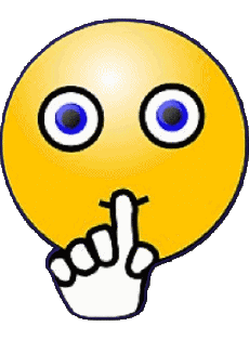 Messages Emoticônes Chut - Silence 