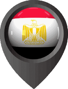 Drapeaux Afrique Egypte Epingle de Localisation 