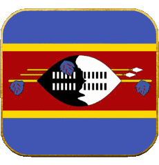 Bandiere Africa Eswatini Quadrato 