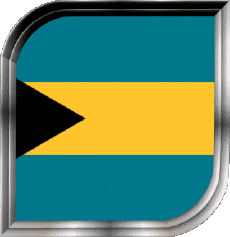 Drapeaux Amériques Bahamas Carré 