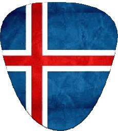Drapeaux Europe Islande Forme 