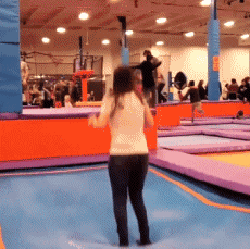 Humor -  Fun Sport Trampolin Innere Fail 