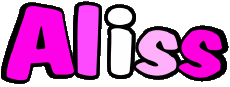 First Names FEMININE - UK - USA - IRL - AUS - NZ A Aliss 