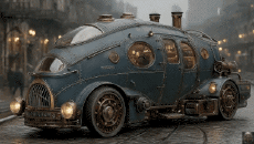 Humour - Fun I.A Mix Epic Steampunk Vehicule 