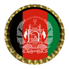 Flags Asia Afghanistan Round - Rings 