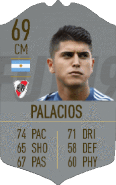 Multimedia Videospiele F I F A - Karten Spieler Argentinien Exequiel Palacios 