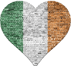 Fahnen Europa Irland Herz 