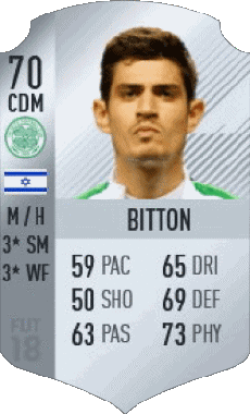 Multimedia Videospiele F I F A - Karten Spieler Israel Nir Bitton 