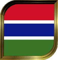 Bandiere Africa Gambia Quadrato 