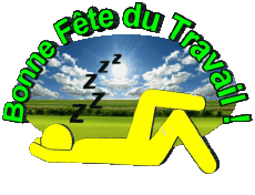 Messagi Francese 1er Mai Bonne Fête du Travail 