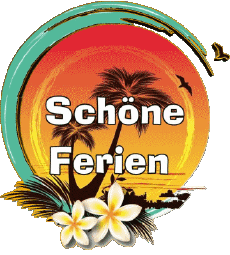 Messages German Schöne Ferien Transparent Background 01 