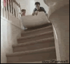 Humour - Fun PERSONNAGES Dans l escalier Gamelles Fail Serie 01 