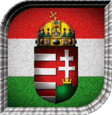 Bandiere Europa Ungheria Quadrato 